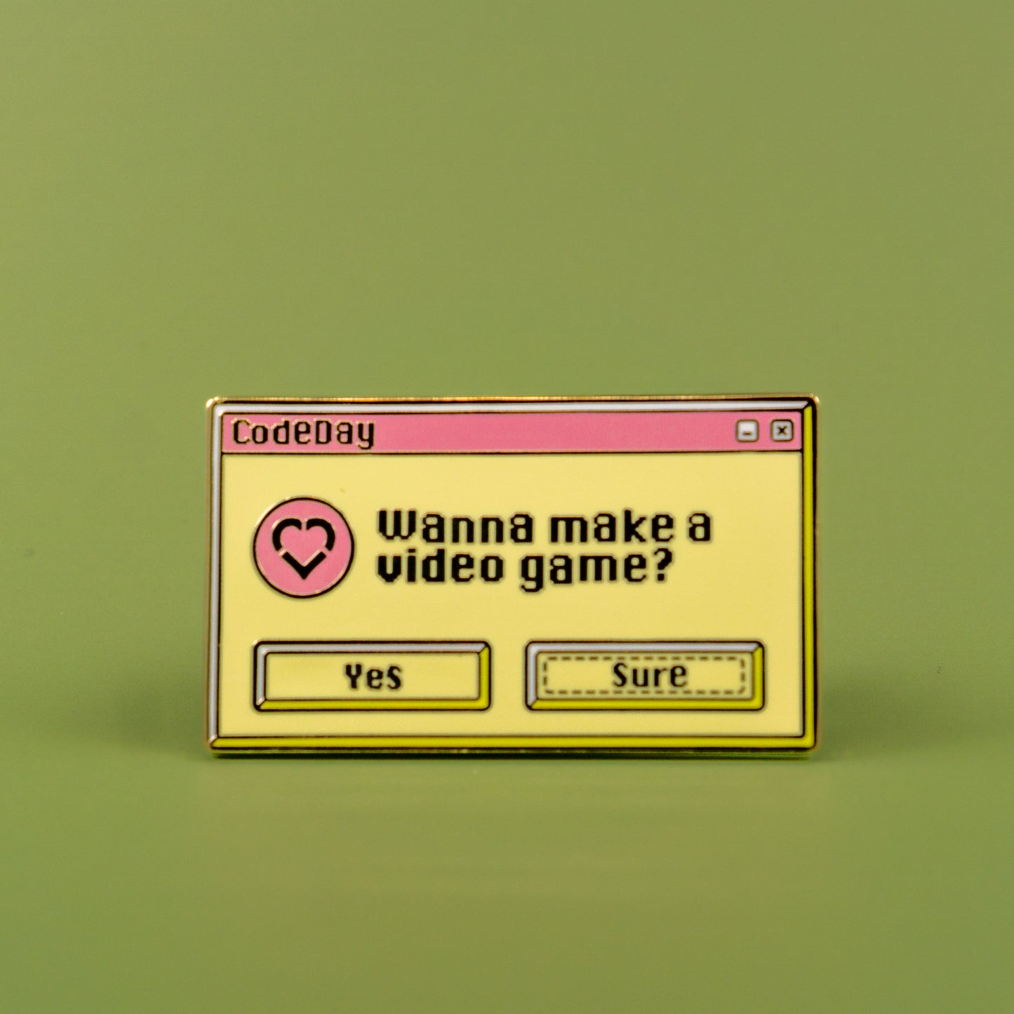 "Wanna Make a Video Game" Lapel Pin